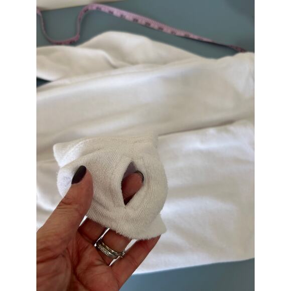 Vineyard Vines white quarter zip womens M terry cloth neon piping - Picture 5 of 7